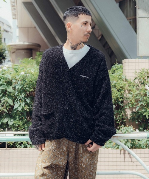 Subciety（サブサエティ）の「Glitter cardigan（カーディガン/ボレロ・メンズ・グリーン/ブラック・X-LARGE/LARGE/MEDIUM）」の8枚目の写真