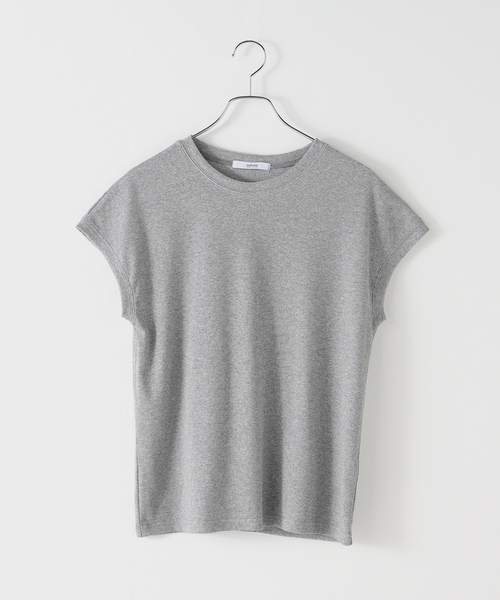JOURNAL STANDARD relume（ジャーナルスタンダード　レリューム）の「フレンチスリーブテレコプルオーバー（Tシャツ/カットソー・レディース・オレンジ/ホワイト/ブラック/グレー・FREE）」の3枚目の写真