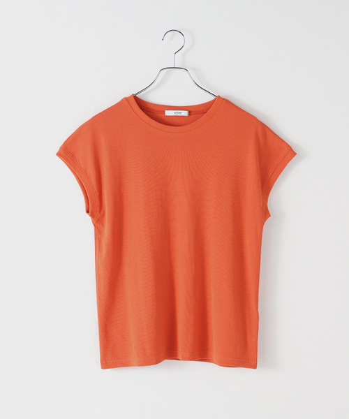 JOURNAL STANDARD relume（ジャーナルスタンダード　レリューム）の「フレンチスリーブテレコプルオーバー（Tシャツ/カットソー・レディース・オレンジ/ホワイト/ブラック/グレー・FREE）」の4枚目の写真