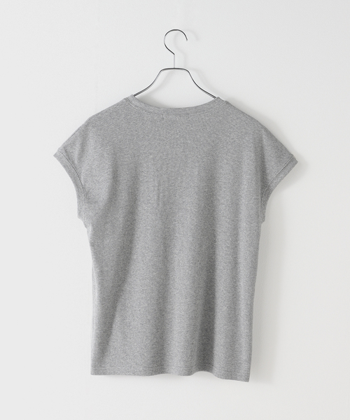 JOURNAL STANDARD relume（ジャーナルスタンダード　レリューム）の「フレンチスリーブテレコプルオーバー（Tシャツ/カットソー・レディース・オレンジ/ホワイト/ブラック/グレー・FREE）」の5枚目の写真