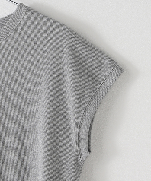 JOURNAL STANDARD relume（ジャーナルスタンダード　レリューム）の「フレンチスリーブテレコプルオーバー（Tシャツ/カットソー・レディース・オレンジ/ホワイト/ブラック/グレー・FREE）」の6枚目の写真