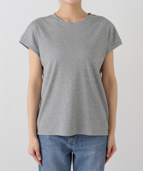 JOURNAL STANDARD relume（ジャーナルスタンダード　レリューム）の「フレンチスリーブテレコプルオーバー（Tシャツ/カットソー・レディース・オレンジ/ホワイト/ブラック/グレー・FREE）」の12枚目の写真