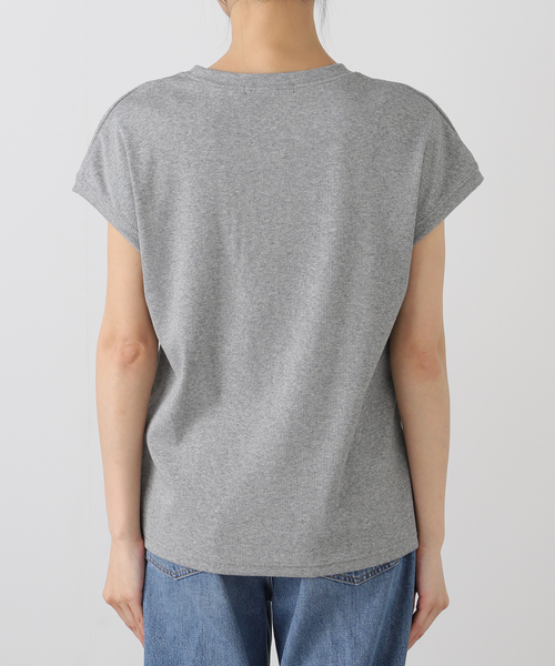 JOURNAL STANDARD relume（ジャーナルスタンダード　レリューム）の「フレンチスリーブテレコプルオーバー（Tシャツ/カットソー・レディース・オレンジ/ホワイト/ブラック/グレー・FREE）」の14枚目の写真