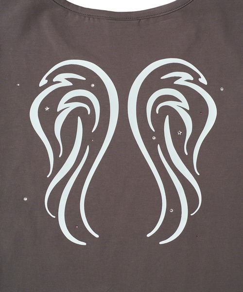FCMM(エフシーエムエム)の「【日本限定】WING TEE / ウィングTEE(Tシャツ/カットソー・レディース・オフホワイト/チャコールグレー/グリーン・MEDIUM/SMALL)」の7枚目の写真