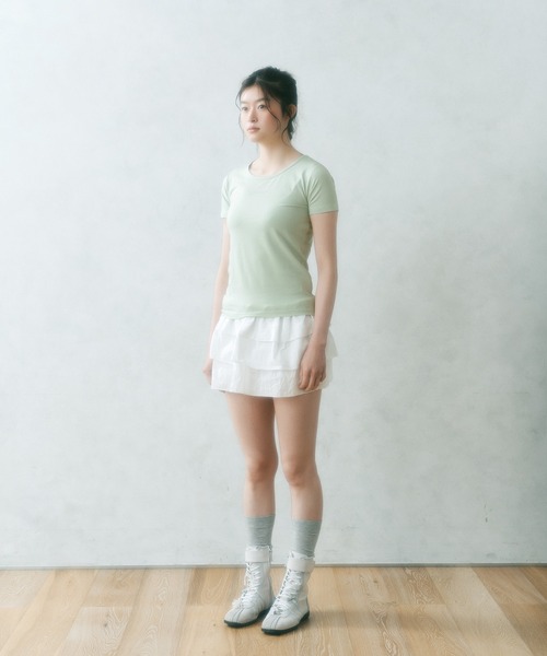 FCMM(エフシーエムエム)の「【日本限定】WING TEE / ウィングTEE(Tシャツ/カットソー・レディース・オフホワイト/チャコールグレー/グリーン・MEDIUM/SMALL)」の11枚目の写真