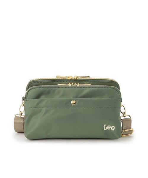 Lee（リー）の「【Lee別注／撥水】2層ショルダーバッグ（ショルダーバッグ・レディース・チャコールグレー/ネイビー系5/ブラック/ベージュ/カーキ系4・00）」の18枚目の写真