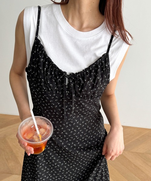 CANAL JEAN（キャナルジーン）の「El mar　クールコットンワイドタンク（タンクトップ・レディース・ホワイト/イエロー/ブラック・ONE SIZE）」の7枚目の写真