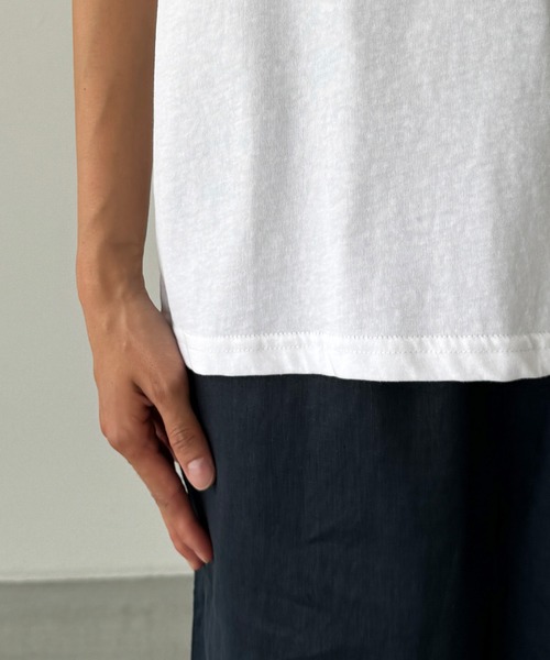 CANAL JEAN（キャナルジーン）の「El mar　クールコットンワイドタンク（タンクトップ・レディース・ホワイト/イエロー/ブラック・ONE SIZE）」の19枚目の写真