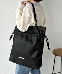 classicalelf | 【classicalelf】きゅっと絞って可愛さ◎フェイクレザービッグトートバッグ(トートバッグ)