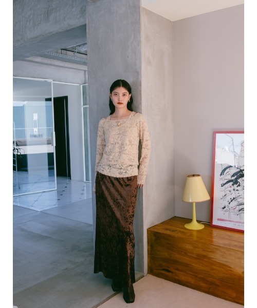 sahara(サハラ)の「Layered Lace Top/レイヤードレーストップ(その他トップス・レディース・ブラック/ベージュ/ブラウン・FREE)」の10枚目の写真