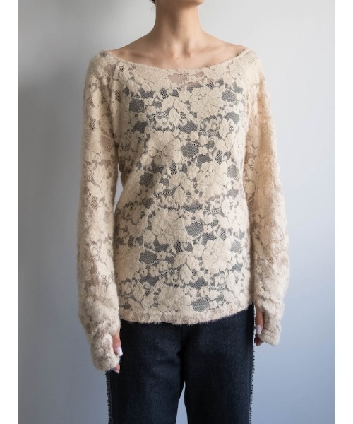 sahara(サハラ)の「Layered Lace Top/レイヤードレーストップ(その他トップス・レディース・ブラック/ベージュ/ブラウン・FREE)」の21枚目の写真