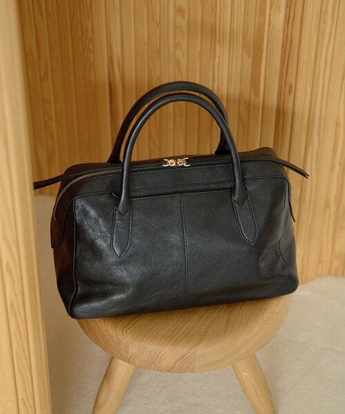 Whim Gazette（ウィムガゼット）の「【Hoaw.】ボウリングバッグ（トートバッグ・レディース・オフホワイト/ブラック/ライトベージュ/ブラウン・FREE）」の11枚目の写真