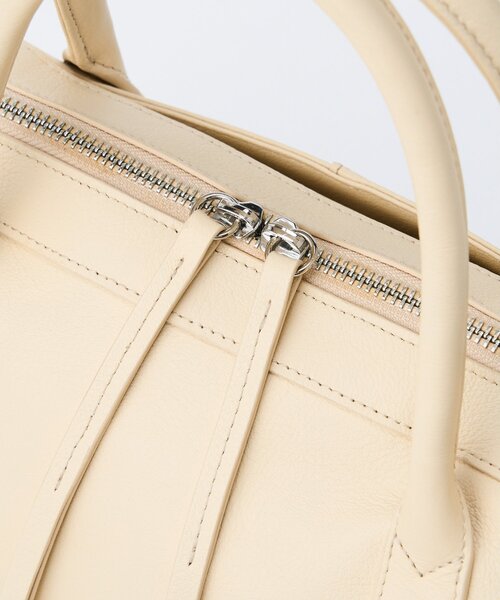 Whim Gazette（ウィムガゼット）の「【Hoaw.】ボウリングバッグ（トートバッグ・レディース・オフホワイト/ブラック/ライトベージュ/ブラウン・FREE）」の19枚目の写真