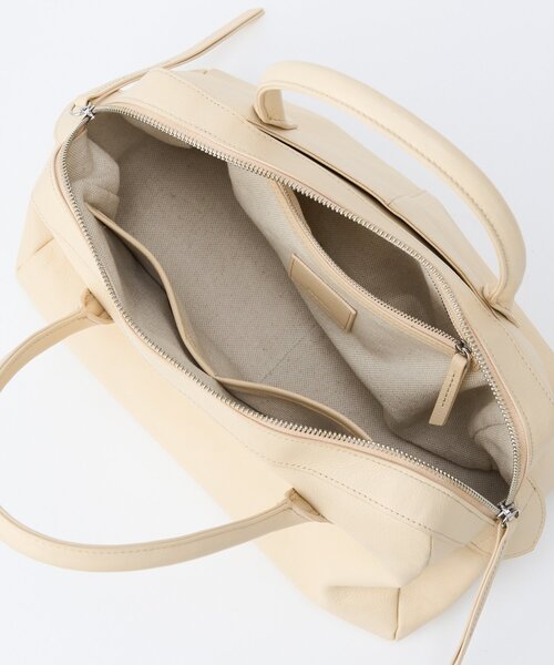 Whim Gazette（ウィムガゼット）の「【Hoaw.】ボウリングバッグ（トートバッグ・レディース・オフホワイト/ブラック/ライトベージュ/ブラウン・FREE）」の8枚目の写真