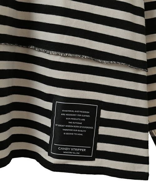 Candy Stripper（キャンディストリッパー）の「BROKEN BEAR BORDER トップス（Tシャツ/カットソー・レディース・ピンク/ライトブルー/オフホワイト・FREE）」の22枚目の写真