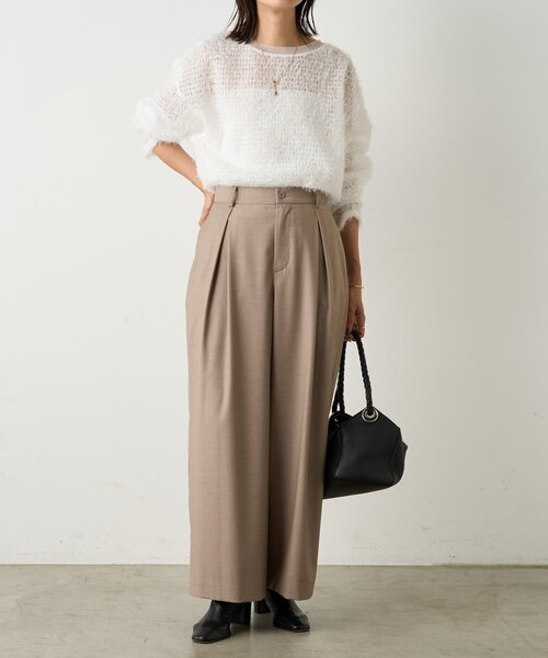 BEARDSLEY(ビアズリー)の「フェザーチュールブラウス(シャツ/ブラウス・レディース・ブラック/ホワイト・FREE)」の9枚目の写真