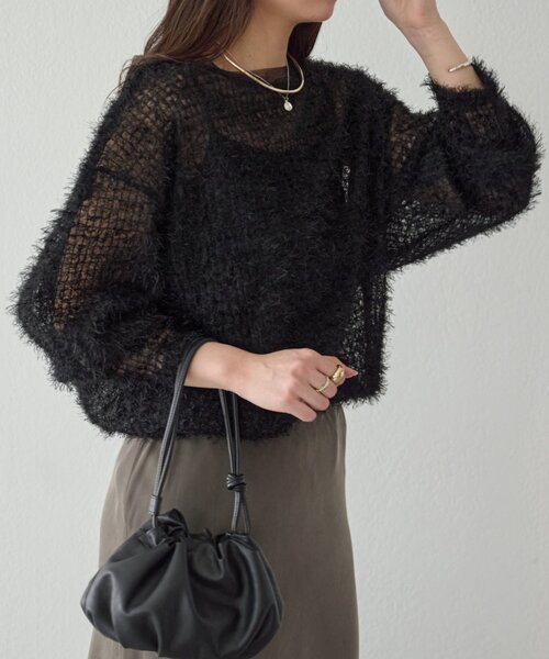 BEARDSLEY(ビアズリー)の「フェザーチュールブラウス(シャツ/ブラウス・レディース・ブラック/ホワイト・FREE)」の11枚目の写真