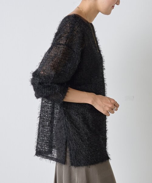 BEARDSLEY(ビアズリー)の「フェザーチュールブラウス(シャツ/ブラウス・レディース・ブラック/ホワイト・FREE)」の17枚目の写真