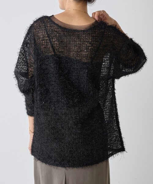 BEARDSLEY(ビアズリー)の「フェザーチュールブラウス(シャツ/ブラウス・レディース・ブラック/ホワイト・FREE)」の18枚目の写真