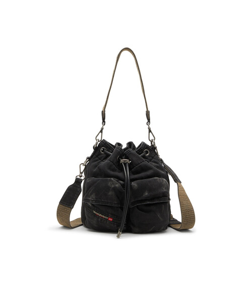 DIESEL（ディーゼル）の「メンズ バケットバッグ MULTI-PKTS MULTI-PKTS BUCKET X（ショルダーバッグ・メンズ・ブラック・FREE）」の8枚目の写真
