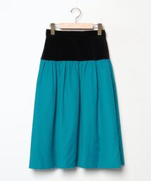 未使用☆イヴサンローラン 90s フレアスカート 麻混紡 裏地キュプラ セール/ブランド古着】Yves Saint Laurent（イヴサンローラン）の