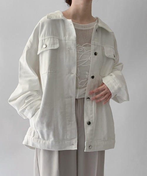 セール】【on:nue】[2色展開/3サイズ展開] オーバーサイズカラーデニム