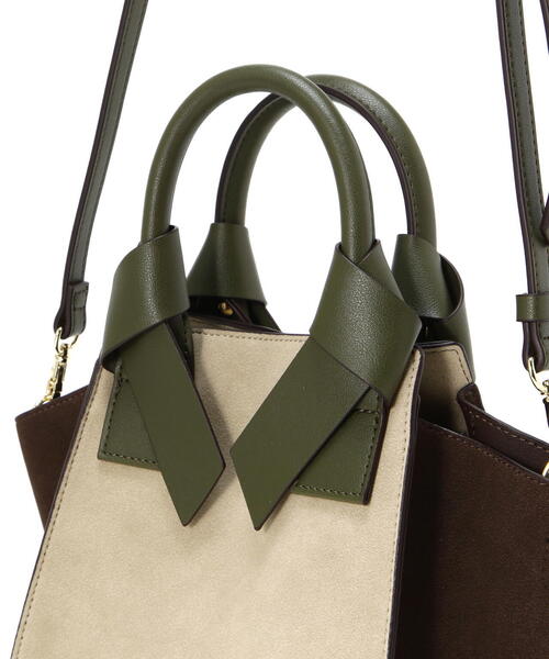 NATURAL BEAUTY BASIC（ナチュラルビューティーベーシック）の「◇リボンハンドルトートバッグ（トートバッグ・レディース・ブラウン系その他/ベージュ系その他/レッド/ブラック・ﾌﾘ-）」の10枚目の写真