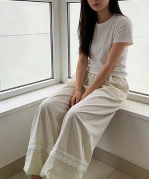 gossip!ロサンゼルス(ゴシップロサンゼルス)の「裾レース フェミニンアラジンパンツ(その他パンツ・レディース・ブルー/グリーン/イエロー・S/M)」の12枚目の写真