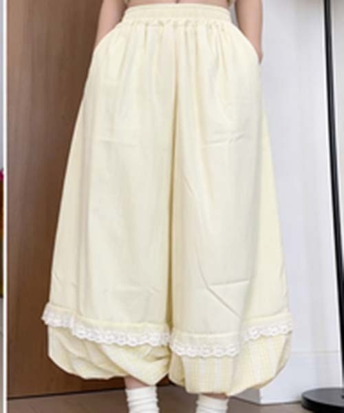 gossip!ロサンゼルス(ゴシップロサンゼルス)の「裾レース フェミニンアラジンパンツ(その他パンツ・レディース・ブルー/グリーン/イエロー・S/M)」の6枚目の写真