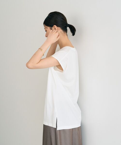 YECCA VECCA（イェッカヴェッカ）の「フォトプリントTee（Tシャツ/カットソー・レディース・ダークベージュ/オフホワイト/ブラック・FREE）」の7枚目の写真