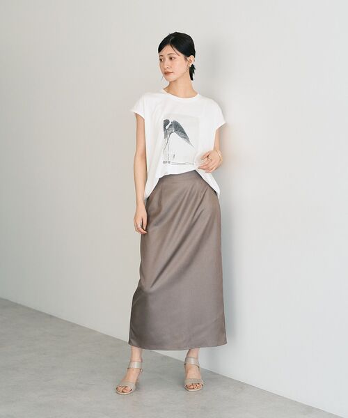 YECCA VECCA（イェッカヴェッカ）の「フォトプリントTee（Tシャツ/カットソー・レディース・ダークベージュ/オフホワイト/ブラック・FREE）」の14枚目の写真