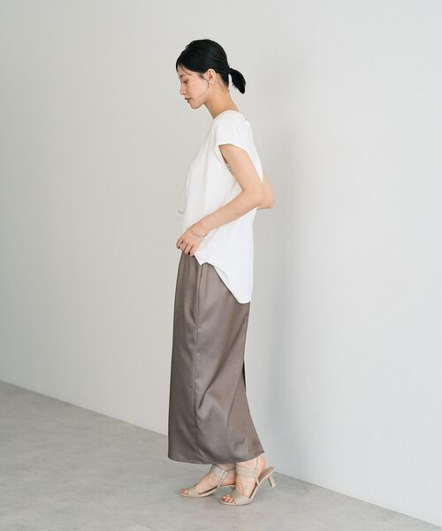 YECCA VECCA（イェッカヴェッカ）の「フォトプリントTee（Tシャツ/カットソー・レディース・ダークベージュ/オフホワイト/ブラック・FREE）」の15枚目の写真