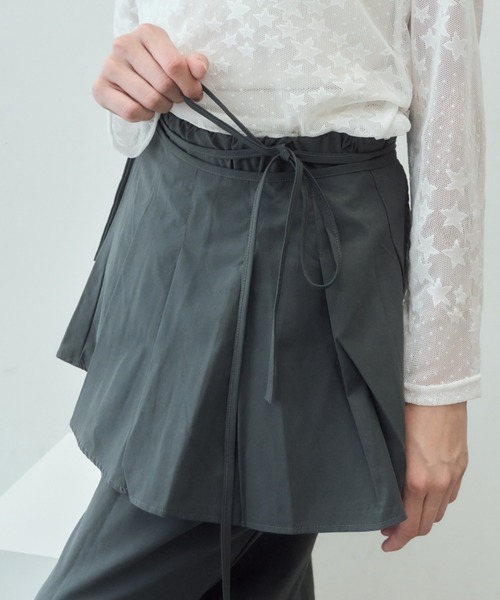 Birthday room(バースデイルーム)の「レイヤードスカートパンツ/layered skirt pants(その他パンツ・レディース・ベージュ/グレー/ブラック・FREE)」の10枚目の写真