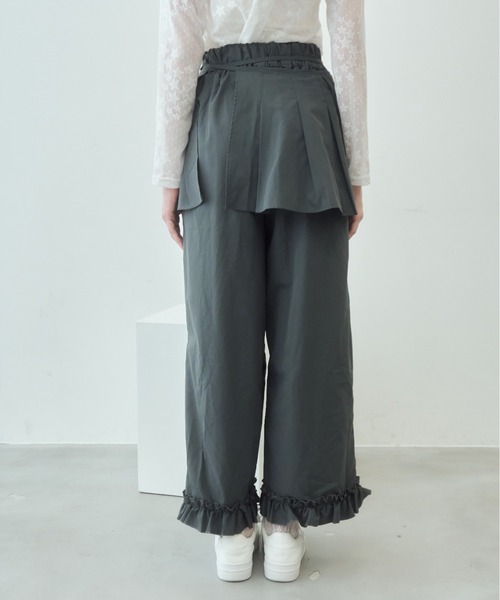 Birthday room(バースデイルーム)の「レイヤードスカートパンツ/layered skirt pants(その他パンツ・レディース・ベージュ/グレー/ブラック・FREE)」の21枚目の写真