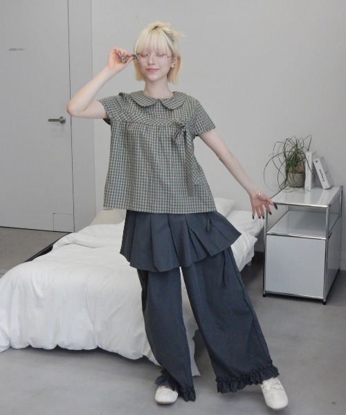 セール】レイヤードスカートパンツ/layered skirt pants（その他パンツ