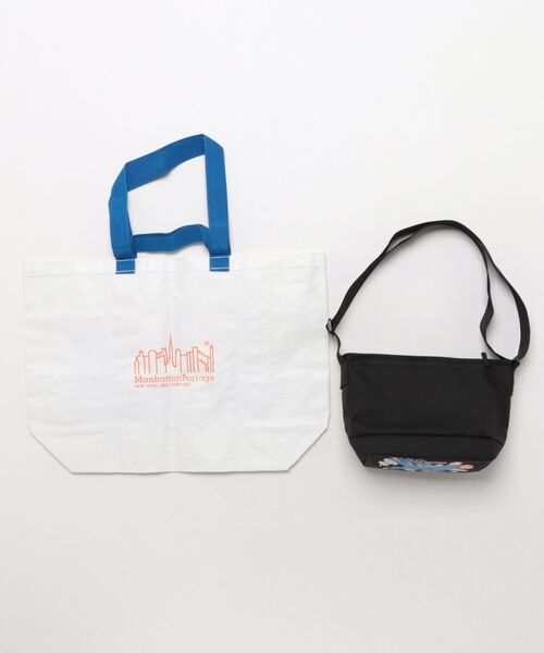 Manhattan Portage(マンハッタンポーテージ)の「NYLON MESSENGER BAG JR (SM) BP W/DIV TMP(メッセンジャーバッグ・メンズ・ブラック・SMALL)」の8枚目の写真