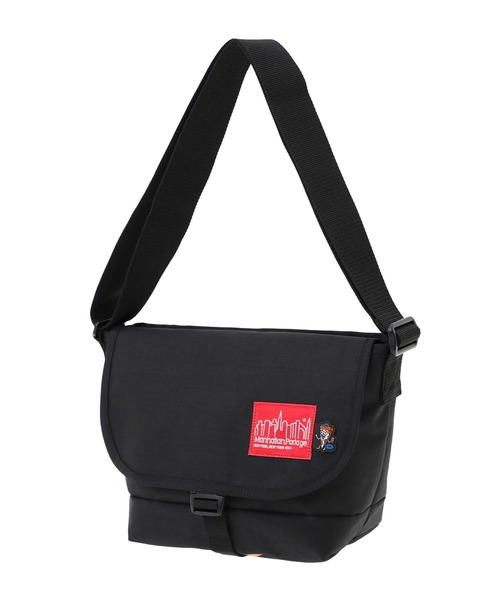 Manhattan Portage(マンハッタンポーテージ)の「NYLON MESSENGER BAG JR (SM) BP W/DIV TMP(メッセンジャーバッグ・メンズ・ブラック・SMALL)」の9枚目の写真