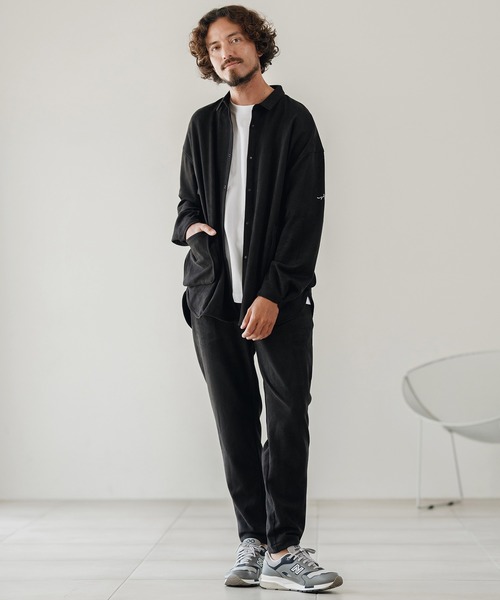 CALL&RESPONSE(コールアンドレスポンス)の「mp13886-ロングパンツ-スエードライク(その他パンツ・メンズ・ネイビー/ブラック・1/2/4/5)」の6枚目の写真