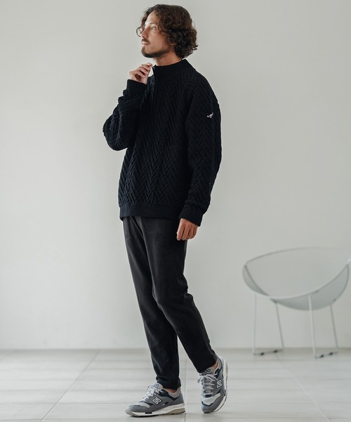 CALL&RESPONSE(コールアンドレスポンス)の「mp13886-ロングパンツ-スエードライク(その他パンツ・メンズ・ネイビー/ブラック・1/2/4/5)」の8枚目の写真