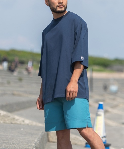 Sunny Smith(サニースミス)の「11.6ウルトラヘビーオンス Heavy Smith ロゴ刺繍 半袖 Tシャツ(Tシャツ/カットソー・メンズ・オフホワイト/ネイビー/チャコール/グリーン・FREE)」の9枚目の写真