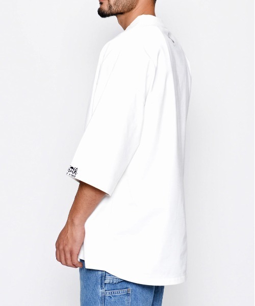 Sunny Smith(サニースミス)の「11.6ウルトラヘビーオンス Heavy Smith ロゴ刺繍 半袖 Tシャツ(Tシャツ/カットソー・メンズ・オフホワイト/ネイビー/チャコール/グリーン・FREE)」の16枚目の写真