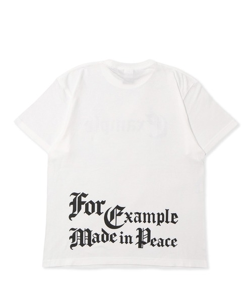 EXAMPLE(エグザンプル)の「EXAMPLE OE LOGO COLLEGE S/S TEE(Tシャツ/カットソー・メンズ・ブラック/ホワイト・XXL/XL/L/M)」の7枚目の写真