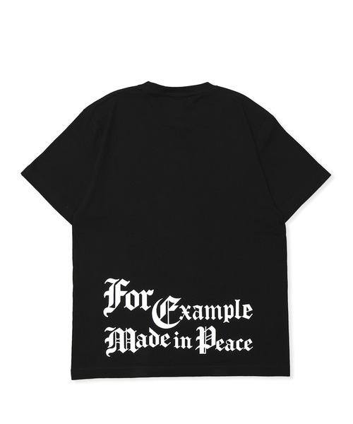 EXAMPLE(エグザンプル)の「EXAMPLE OE LOGO COLLEGE S/S TEE(Tシャツ/カットソー・メンズ・ブラック/ホワイト・XXL/XL/L/M)」の12枚目の写真