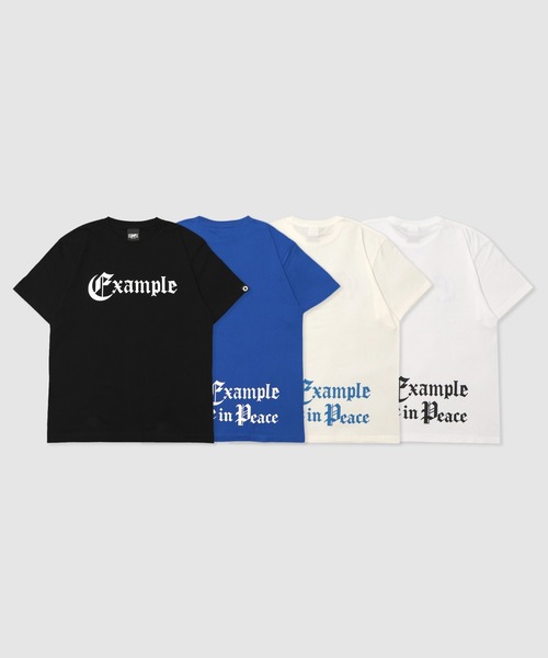 EXAMPLE(エグザンプル)の「EXAMPLE OE LOGO COLLEGE S/S TEE(Tシャツ/カットソー・メンズ・ブラック/ホワイト・XXL/XL/L/M)」の5枚目の写真