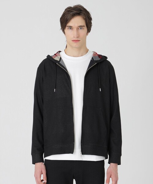 BLACK LABEL CRESTBRIDGE（ブラックレーベル・クレストブリッジ）の「【一部店舗限定】ライトバックチェックパーカー（パーカー・メンズ・ネイビー/ブラック/ベージュ系その他・L/XL/M）」の2枚目の写真