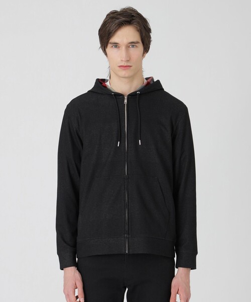 BLACK LABEL CRESTBRIDGE（ブラックレーベル・クレストブリッジ）の「【一部店舗限定】ライトバックチェックパーカー（パーカー・メンズ・ネイビー/ブラック/ベージュ系その他・L/XL/M）」の8枚目の写真