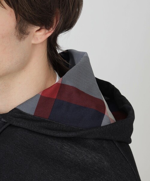 BLACK LABEL CRESTBRIDGE（ブラックレーベル・クレストブリッジ）の「【一部店舗限定】ライトバックチェックパーカー（パーカー・メンズ・ネイビー/ブラック/ベージュ系その他・L/XL/M）」の11枚目の写真