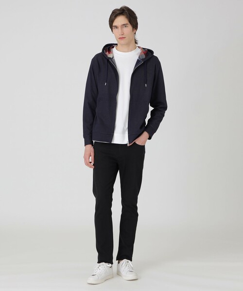 BLACK LABEL CRESTBRIDGE（ブラックレーベル・クレストブリッジ）の「【一部店舗限定】ライトバックチェックパーカー（パーカー・メンズ・ネイビー/ブラック/ベージュ系その他・L/XL/M）」の13枚目の写真