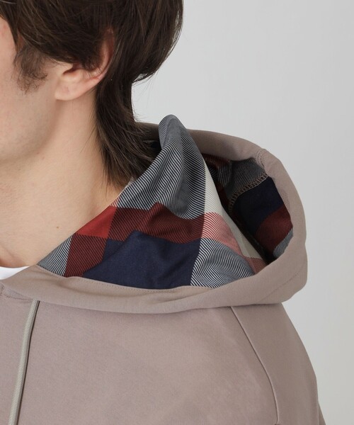 BLACK LABEL CRESTBRIDGE（ブラックレーベル・クレストブリッジ）の「【一部店舗限定】ライトバックチェックパーカー（パーカー・メンズ・ネイビー/ブラック/ベージュ系その他・L/XL/M）」の5枚目の写真