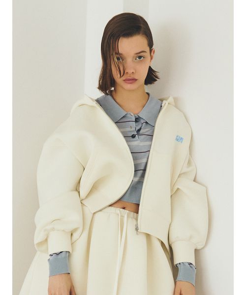 WEB・一部店舗限定カラー】ロゴ刺繍ジップアップフーディー（パーカー